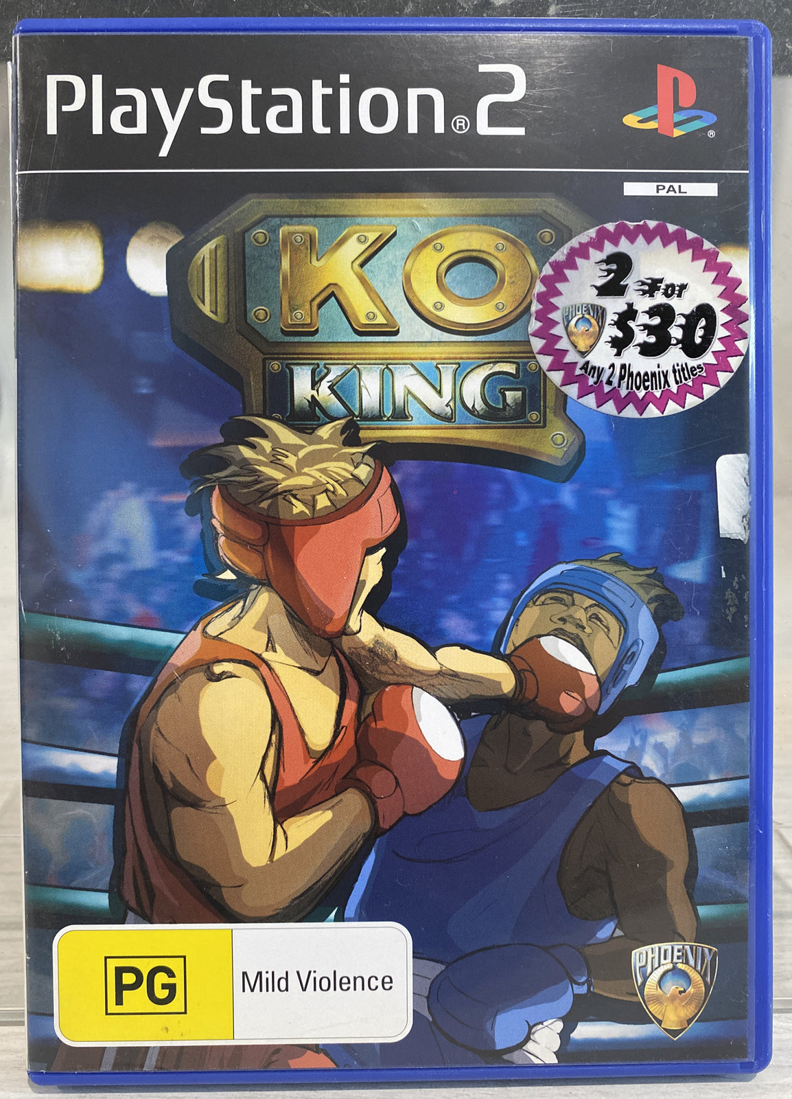 K.O. King PAL Playstation 2/PS2 Complete Game 3531