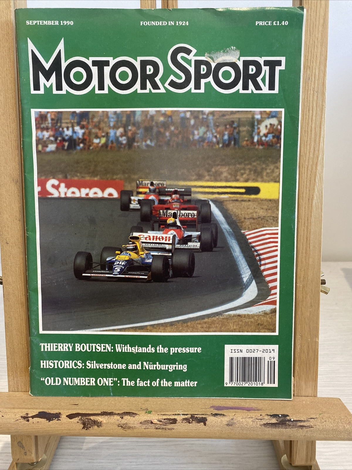 Motor Sport September 1990 Magazine Vintage In OK Condition