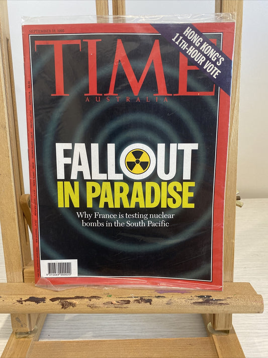 Time Australia Magazine September 18, 1995 In Good Condition