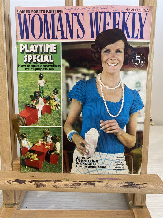 Women's Weekly 4th August 1973 In Ok Condition Magazine