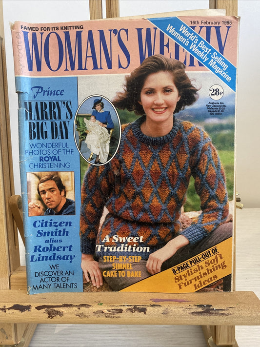 Women's Weekly 16th February 1985 In Ok Condition Magazine
