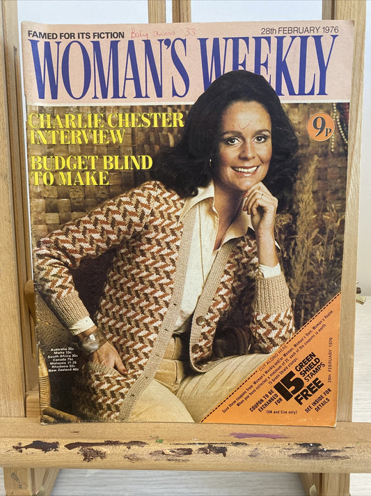 Women's Weekly 28th February 1976 In Ok Condition Magazine