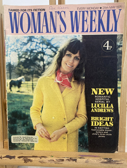 Women's Weekly 29th May 1971 In Ok Condition Magazine