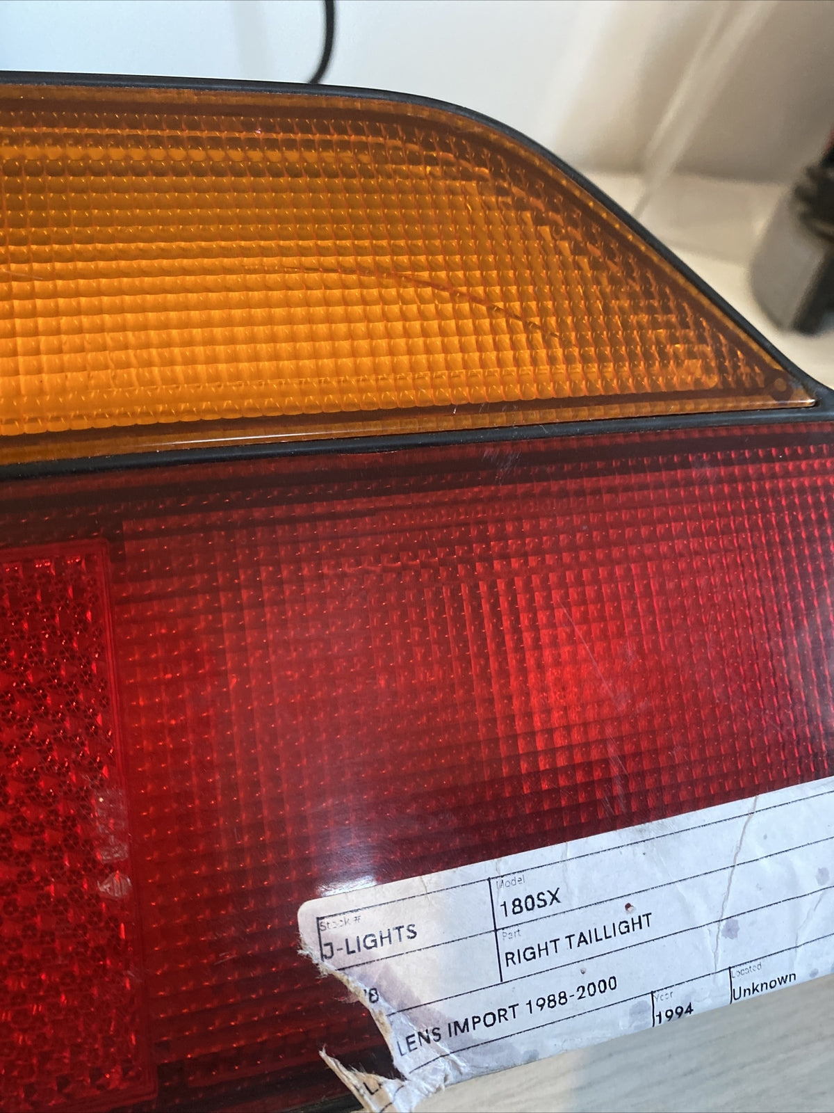 4068 Nissan 240sx / 180sx / S13 REAR RIGHT HAND Hatchback OEM Tail light plastic