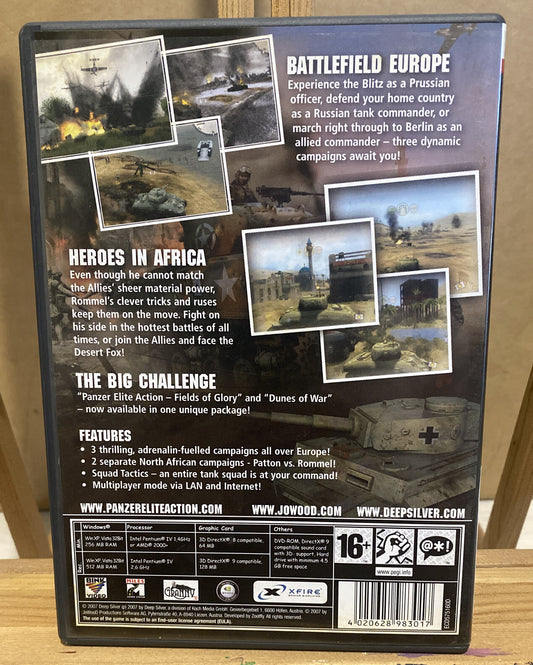 4228 Panzer Elite Action PC Game In Good Condition