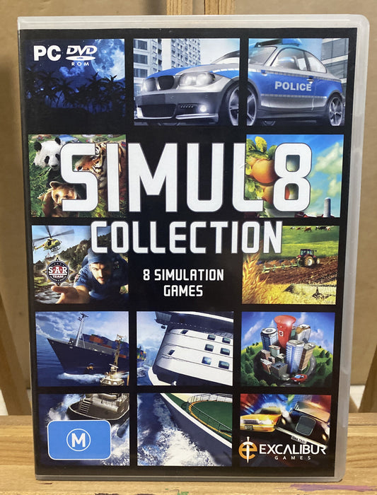 4231 Simul8 Collection 8 Simulation Games PC Game In Good Condition