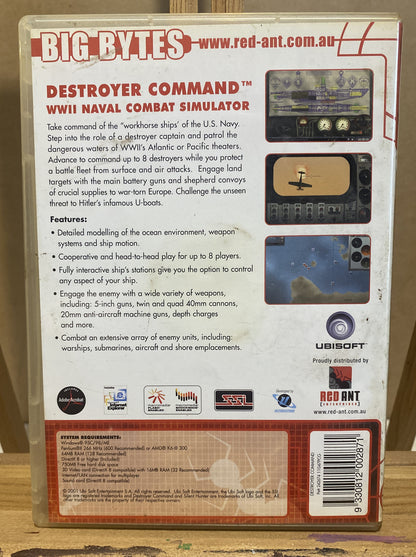 4233 Destroyer Command WWII Naval Combat Simulator PC Game In Good Condition