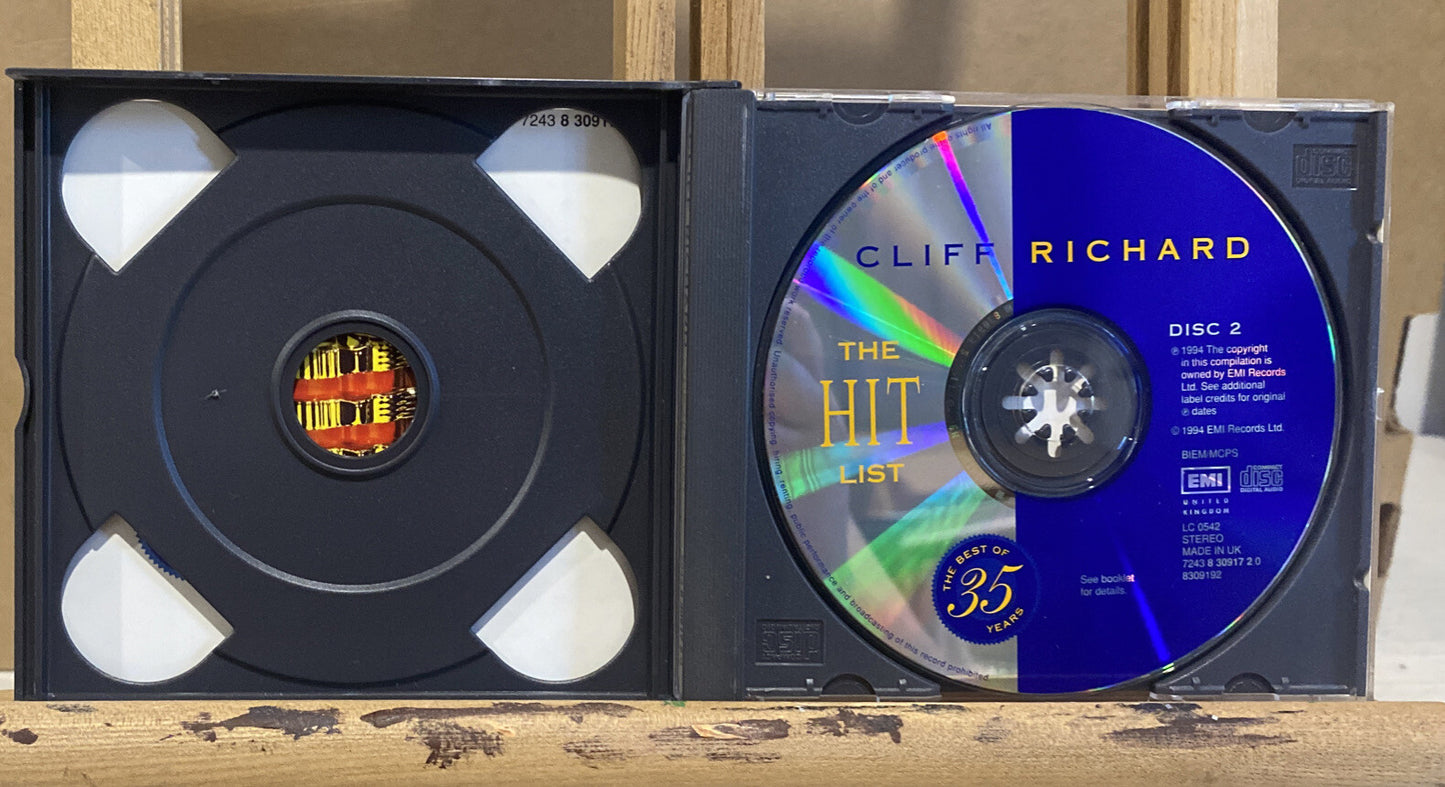 The Hit List Cliff Richard Music CD In Good Condition 4143