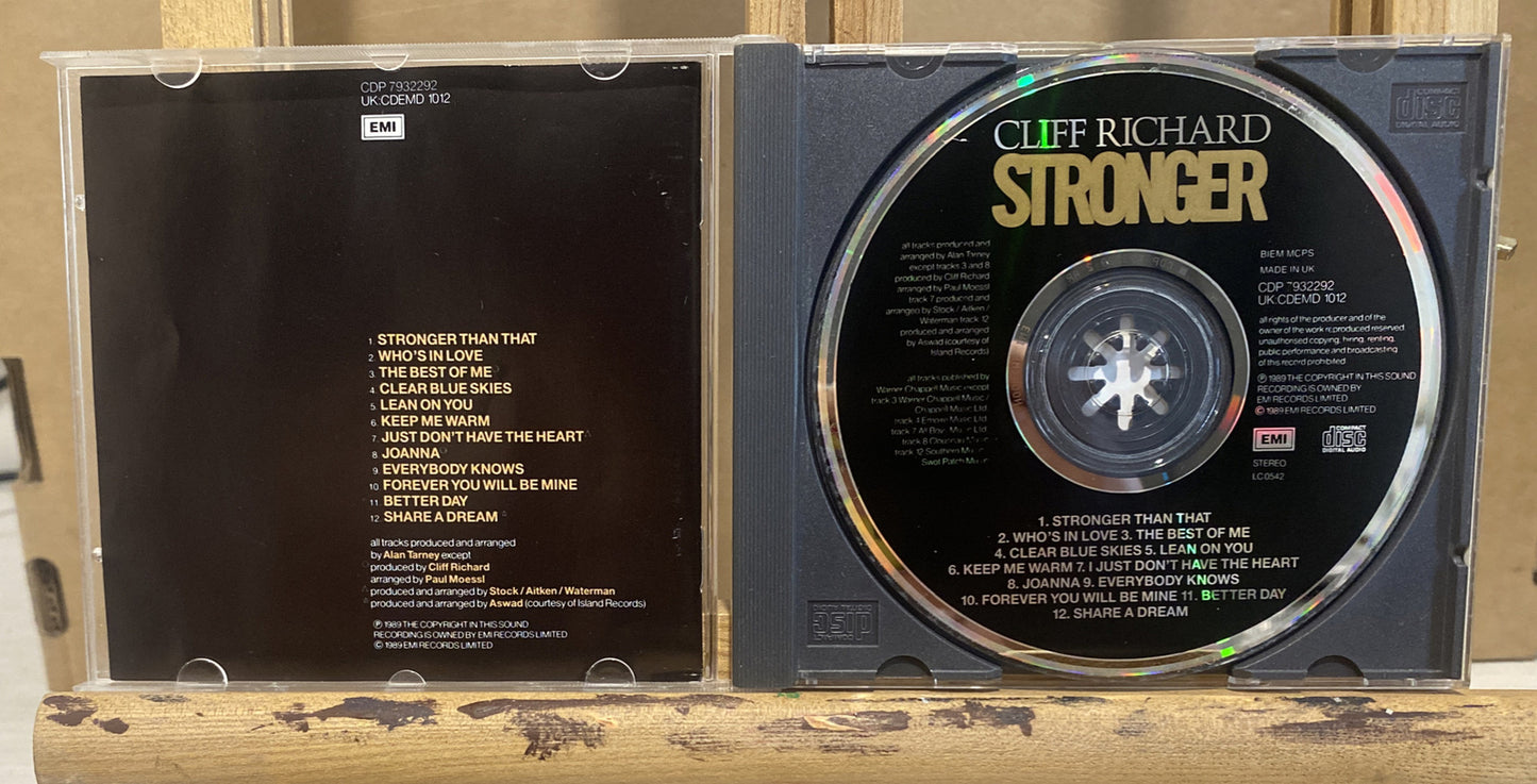 Stronger Cliff Richard Music CD In Good Condition 4135