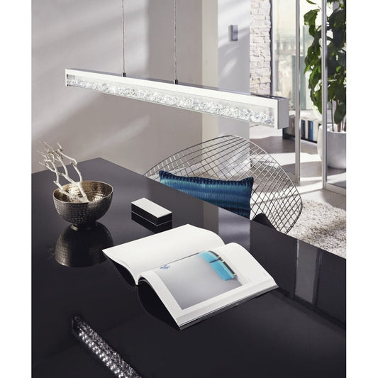 Eglo Lighting Cardito 36W LED Pendant Chrome / Warm White - New Never Installed