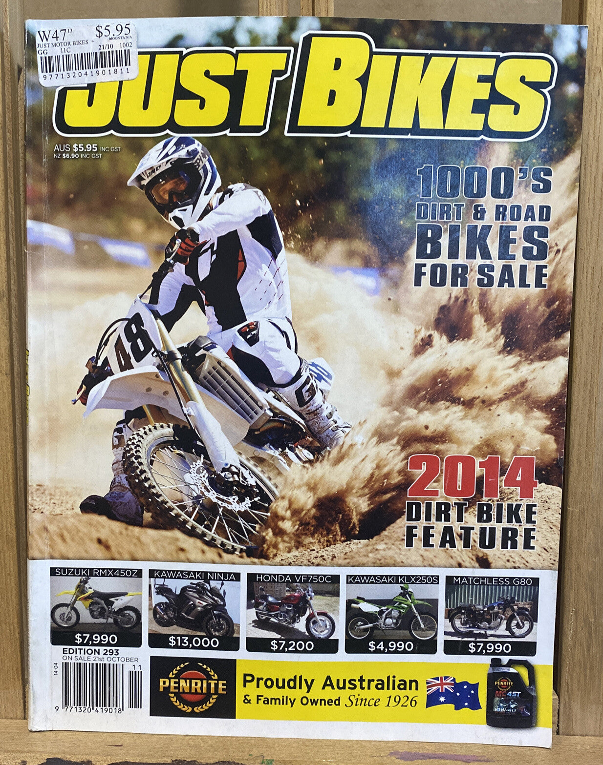 Just Bikes October 2010 #293 Magazine In Good Condition