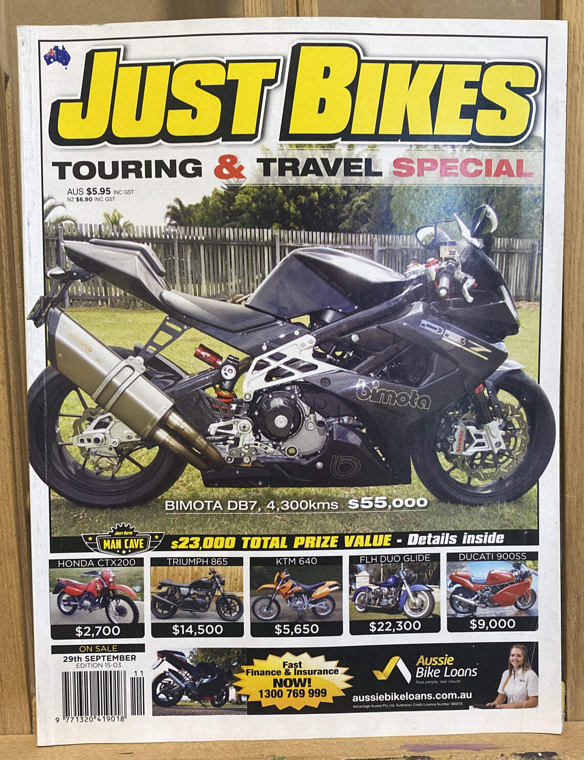 Just Bikes September 2014 #305 Magazine In Good Condition