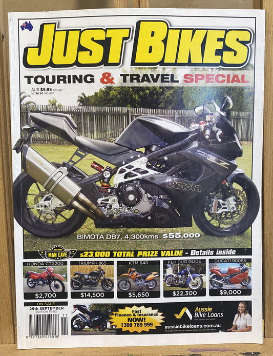 Just Bikes September 2014 #305 Magazine In Good Condition