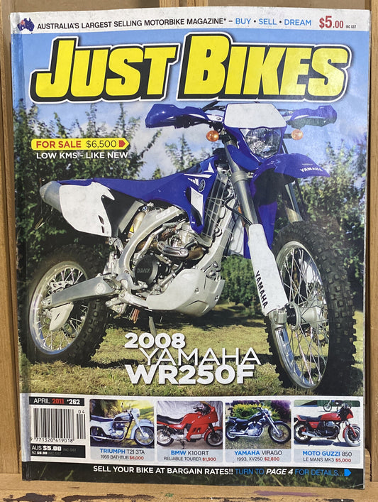 Just Bikes April 2011 #262 Magazine In Good Condition