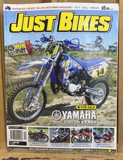 Just Bikes December 2011 #270 Magazine In Good Condition