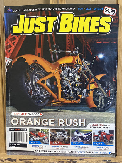 Just Bikes May 2010 #251 Magazine In Good Condition