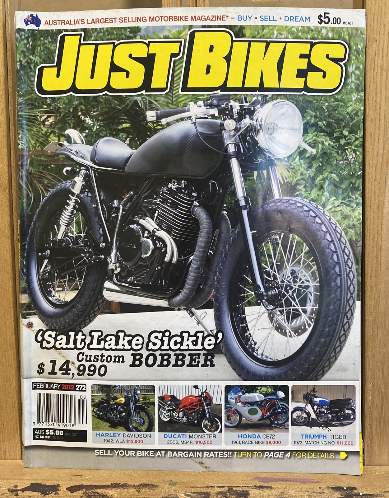 Just Bikes February 2012 #272 Magazine In Good Condition