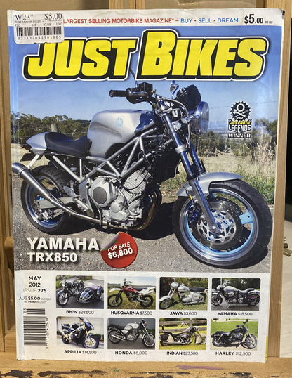 Just Bikes May 2012 #275 Magazine In Good Condition