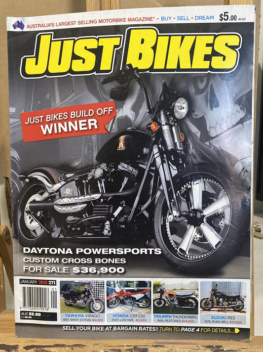 Just Bikes January 2012 #271 Magazine In Good Condition