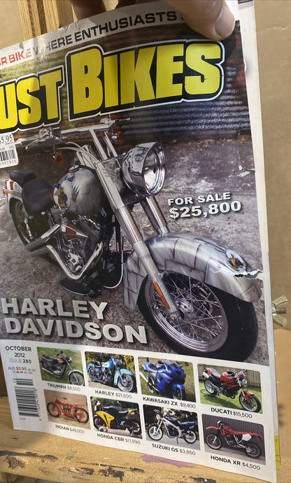 Just Bikes October 2012 #280 Magazine In Good Condition