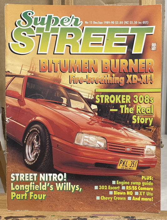 Super Street January / December 1989 - 1990 Magazine In Good Condition