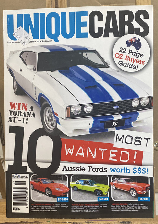 Unique Cars June / July 2012 No 338 Magazine In Good Condition