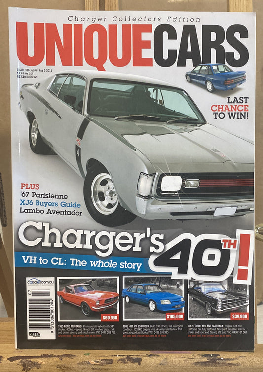 Unique Cars July / August 2011 No 326 Magazine In Good Condition