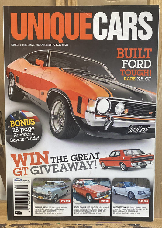 Unique Cars April / May 2010 No 310 Magazine In Good Condition