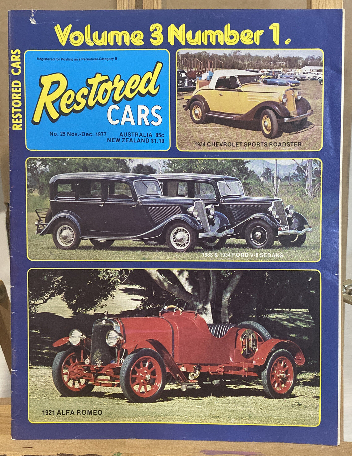 Restored Cars No 25 November / December 1977 Magazine In Good Condition