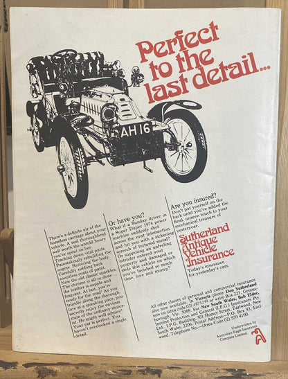 Restored Cars No 25 November / December 1977 Magazine In Good Condition
