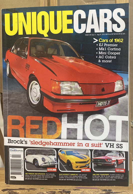 Unique Cars July / August 2012 No 339 Magazine In Good Condition