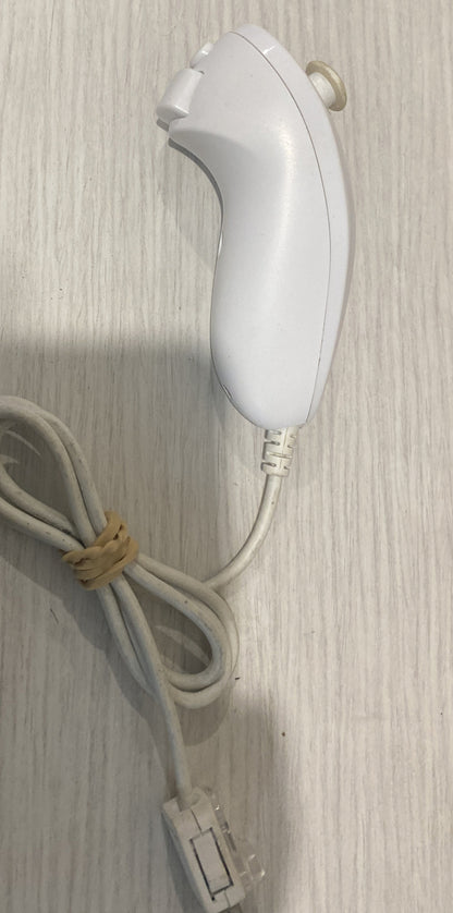 White Nintendo Wii Nunchuck Controller Wii U In Good Condition