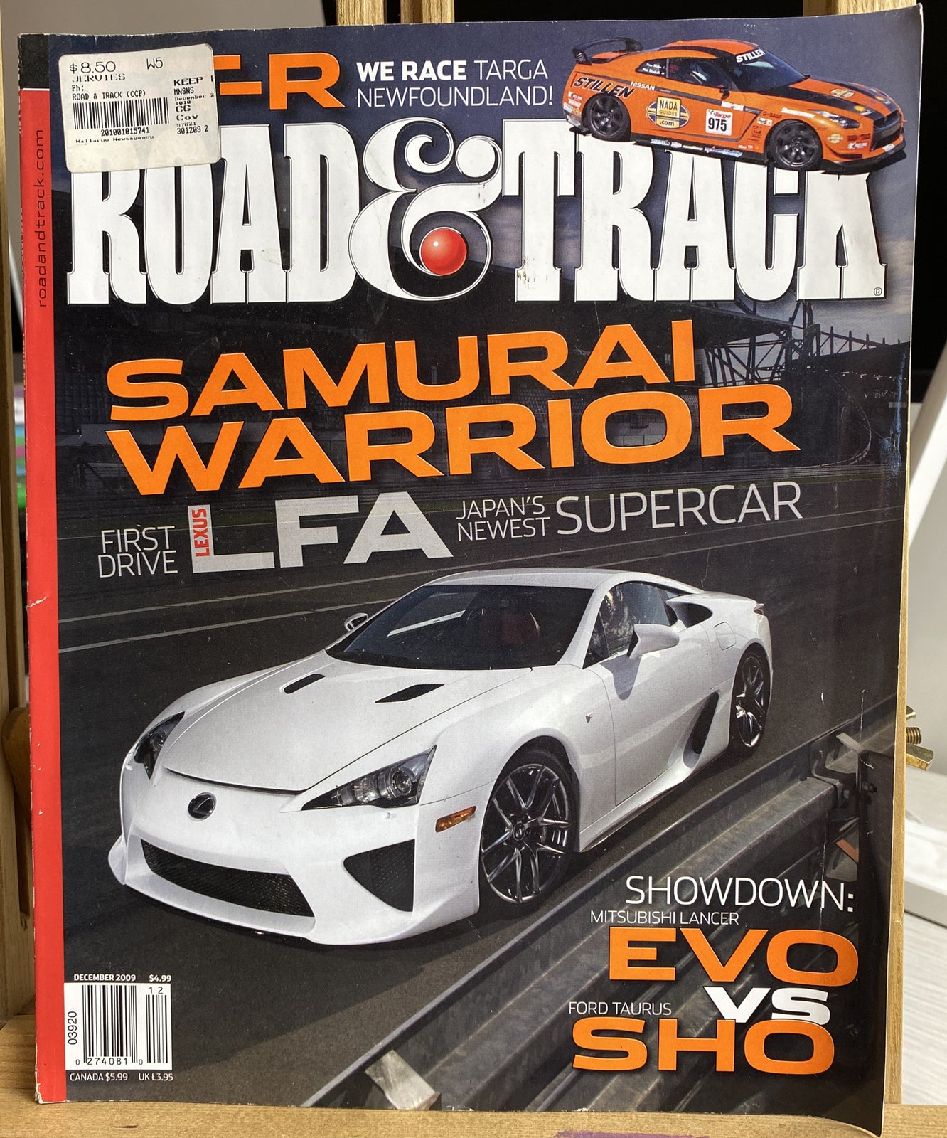 Road And Track December 2009 Magazine In OK Condition
