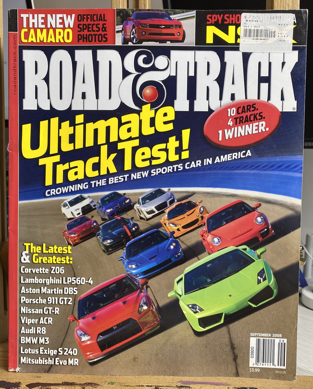 Road And Track September 2008 Magazine In Good Condition