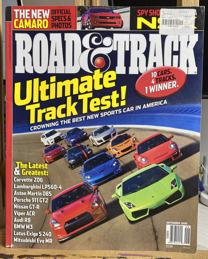 Road And Track September 2008 Magazine In Good Condition