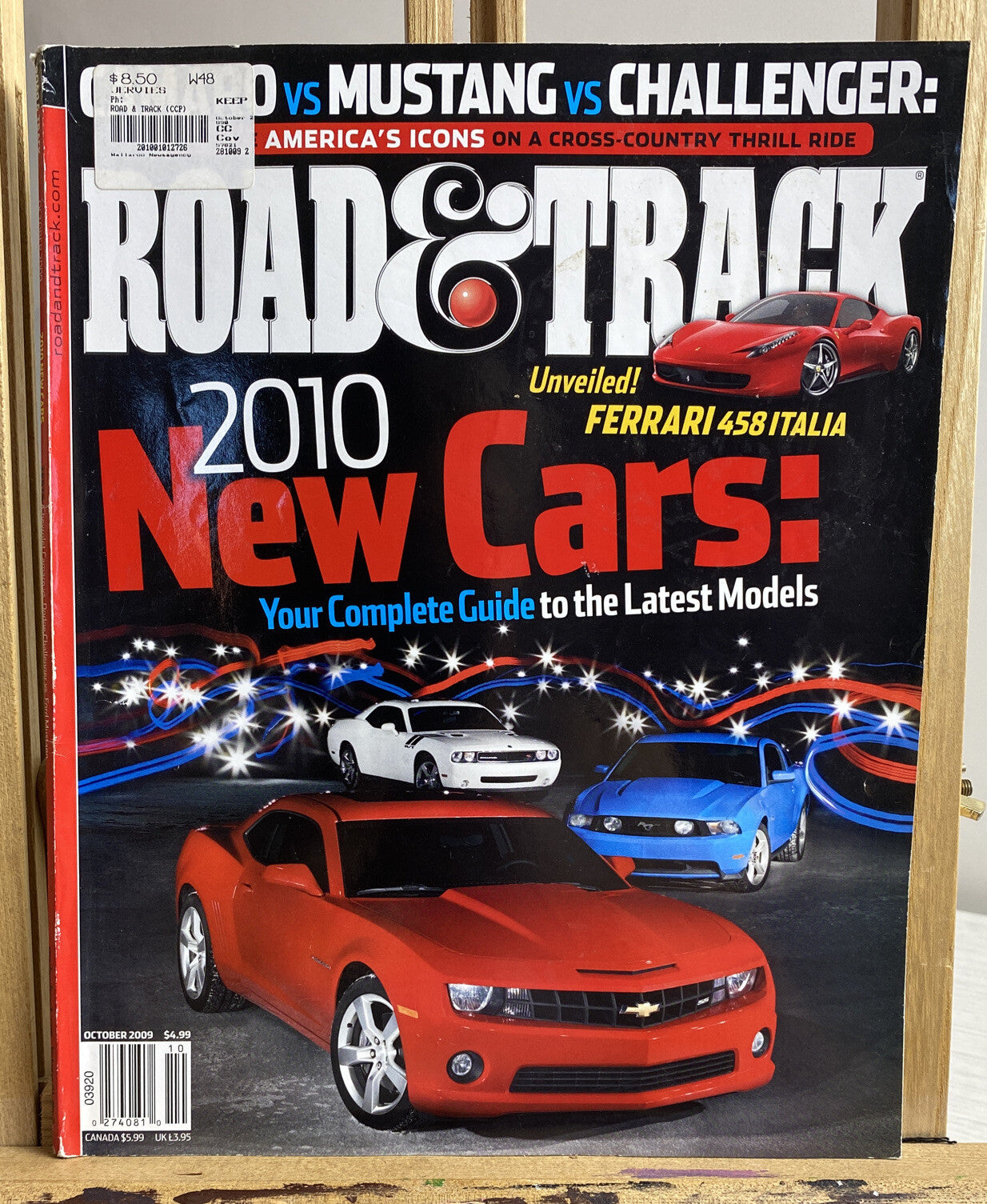 Road And Track October 2009 Magazine In Good Condition