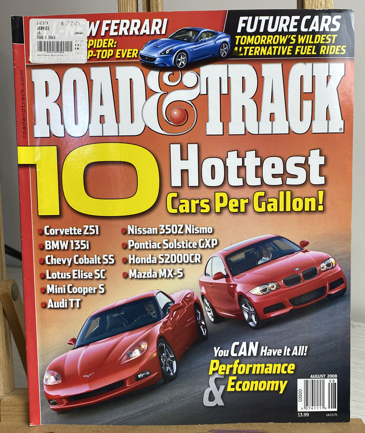 Road And Track August 2008 Magazine In Good Condition