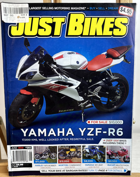 Just Bikes No 252 June 2010 Magazine In Good Condition