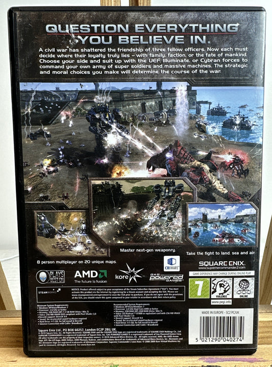 Supreme Commander 2 PC complete Game In Good Condition 3837