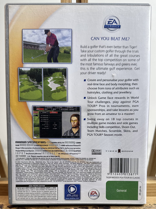 Ea Sports Tiger Woods PGA Tour 2005 PC complete Game In Good Condition 3829