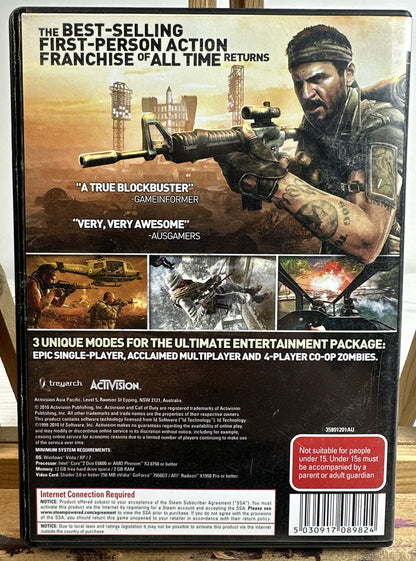 Call Of Duty Black Ops PC complete Game In Good Condition 3829