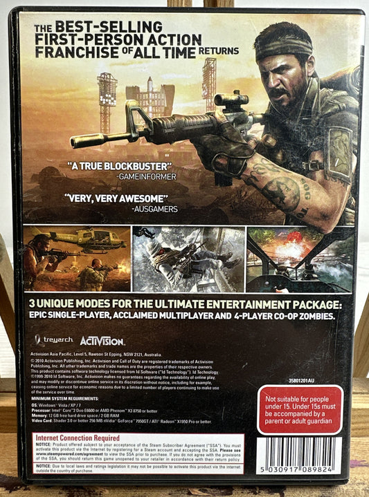 Call Of Duty Black Ops PC complete Game In Good Condition 3829