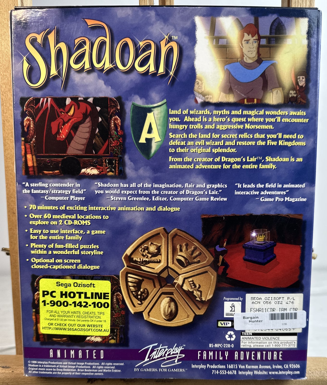 Kingdom II Shadoan Interplay 1996 PC DOS Win 95 Big Box PC Game Complete In VGC