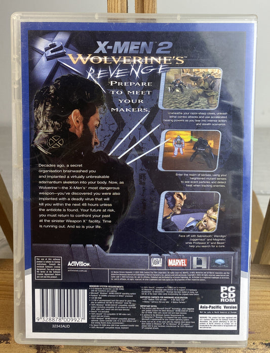 X-Men 2 Wolverine's Revenge PC complete Game In Good Condition 3840