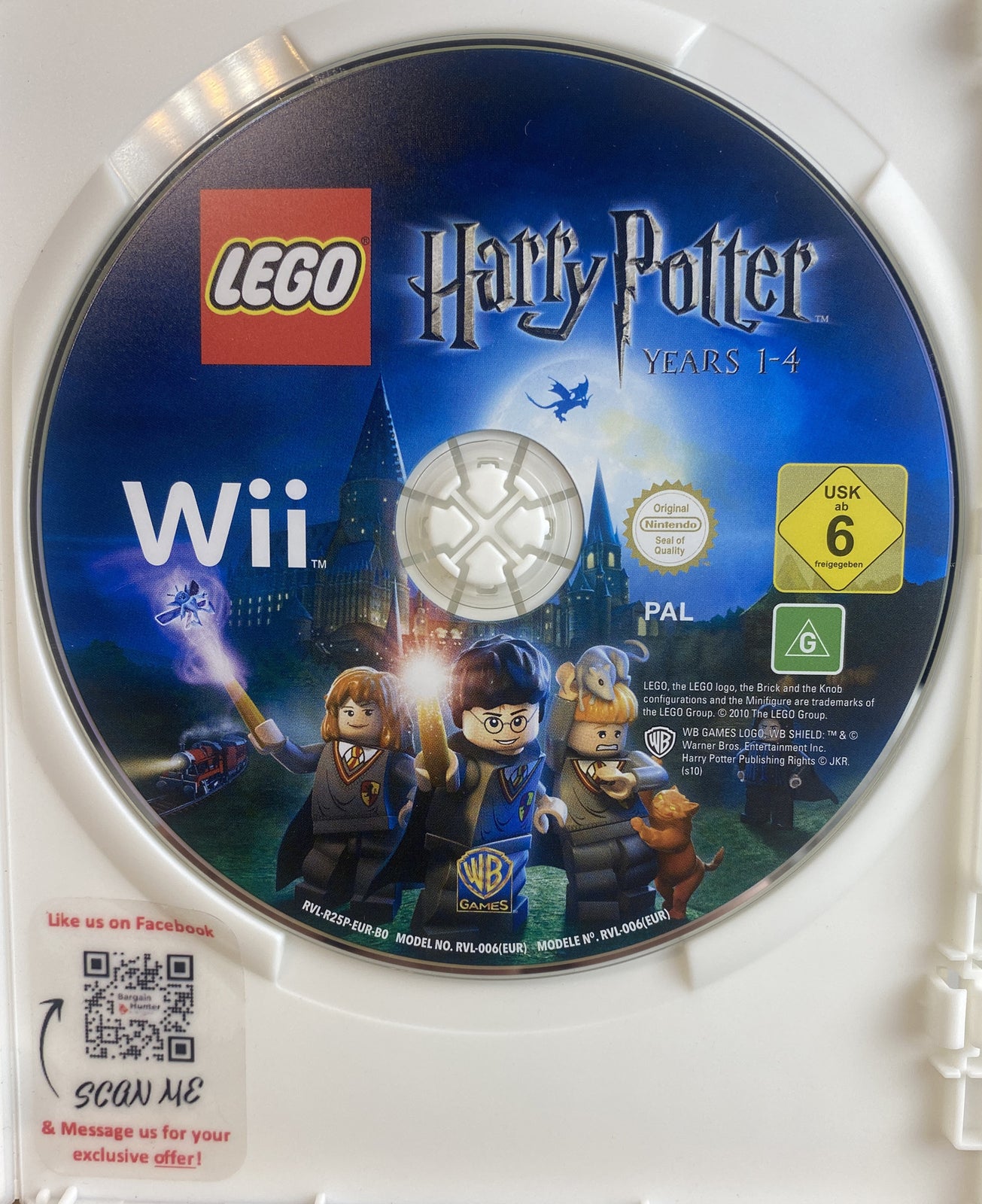 Lego Harry Potter Years 1-4 PAL Nintendo Wii InComplete Game 3813