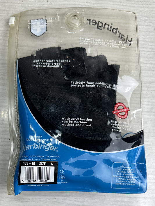 Gym Harbinger - Training Flexfit Glove Pair- Black Size - Small New Old Stock