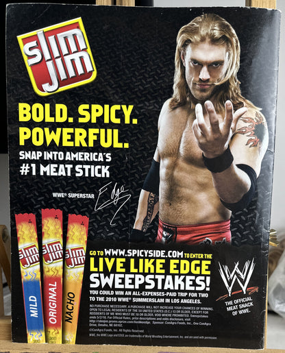 WWE March 2010 Magazine August In Good Condition