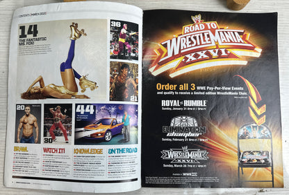 WWE March 2010 Magazine August In Good Condition