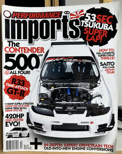 Performance Imports Magazine  No 134 In Ok Condition
