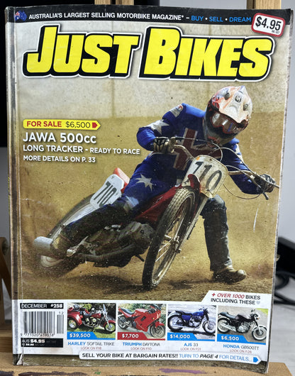 Just Bikes December #258 Magazine In Good Condition